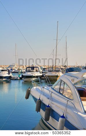 Panoramic view of Rodi Garganico. Puglia. Italy.
