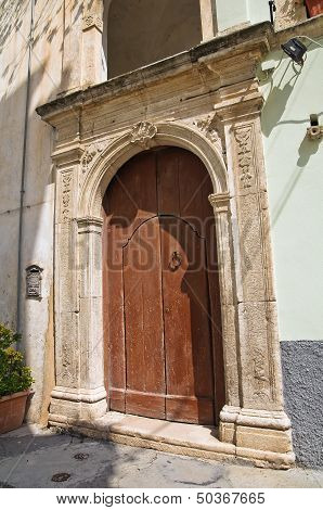 Historical palace. Rodi Garganico. Puglia. Southern Italy.