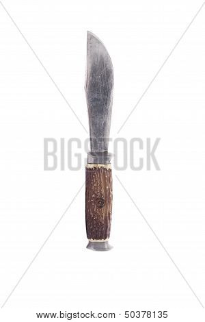 Hounting Knife On White Background