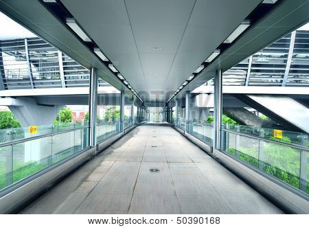 Footbridge corridor 