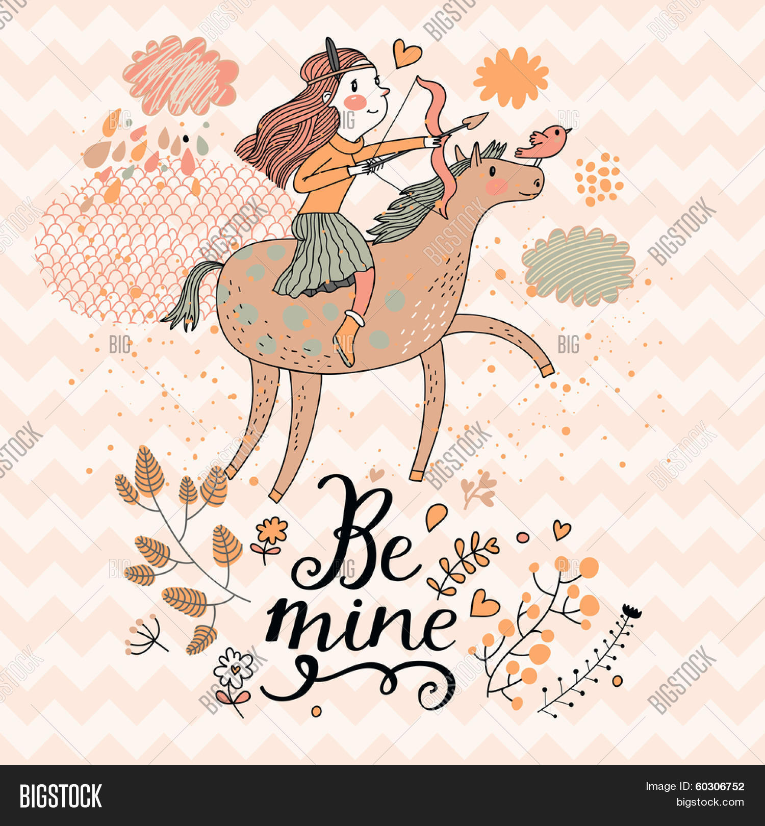 Little Girl Riding On Vector & Photo (Free Trial) | Bigstock