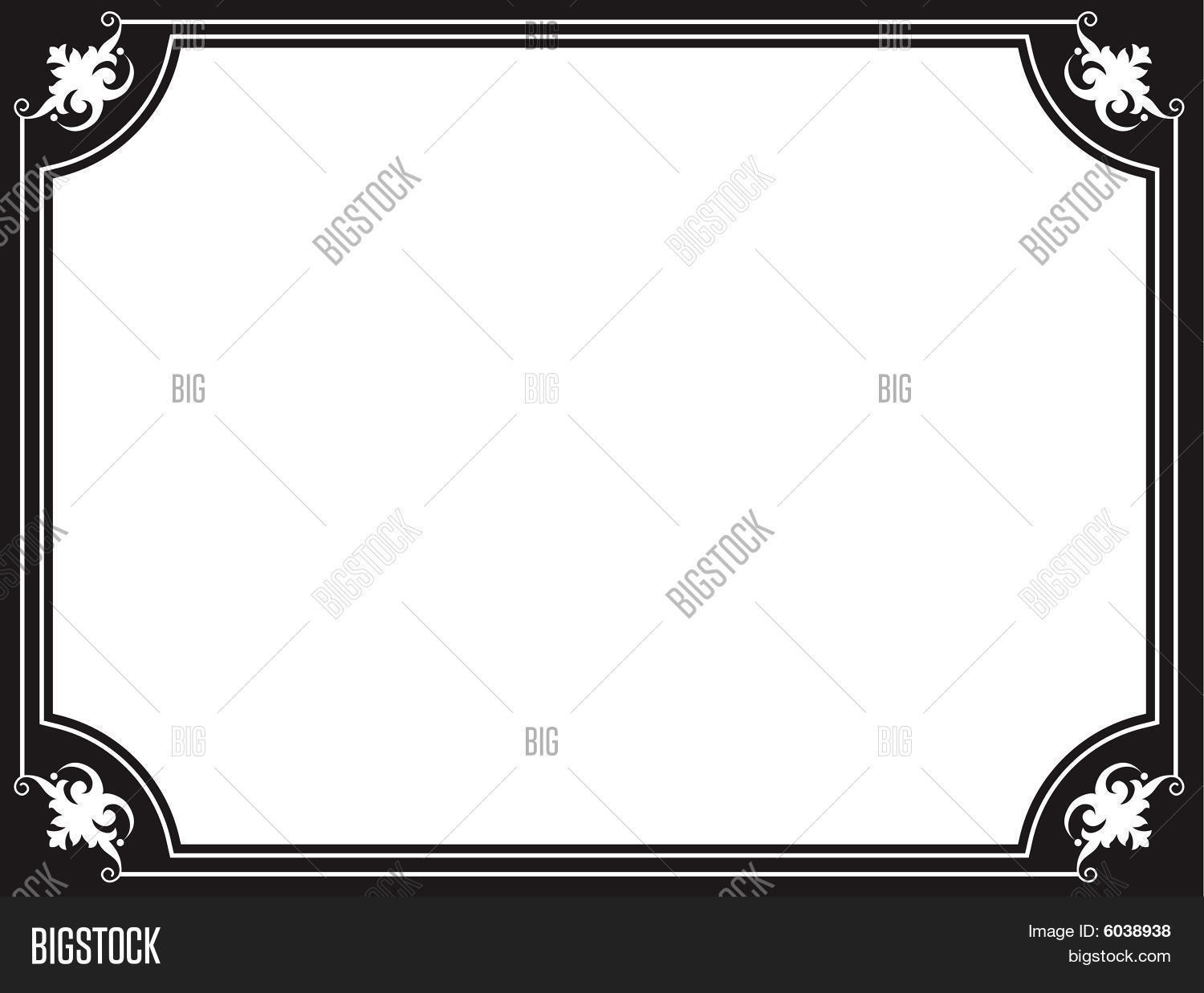Black Scroll Border Vector & Photo (Free Trial) Bigstock