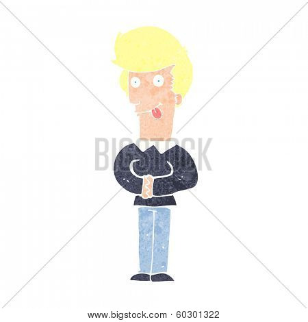 Cartoon Man Sticking Vector & Photo (Free Trial) | Bigstock