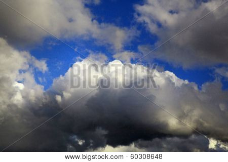 blue sky with clouds