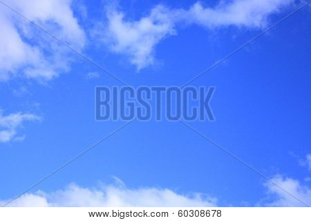 blue sky with clouds