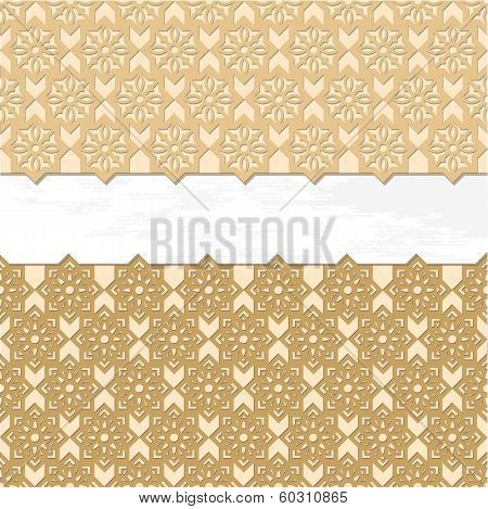 Retro Background Beige Ornate Decoration Imagery Shape