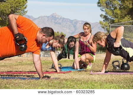 Adults In Boot Camp Fitness