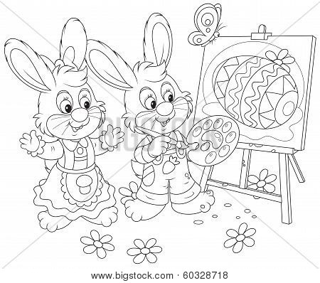 Easter Bunnies painters