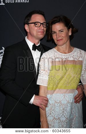 LOS ANGELES - FEB 22:  Joshua Molina, wife at the 16th Annual Costume Designer Guild Awards at Beverly Hilton Hotel on February 22, 2014 in Beverly Hills, CA
