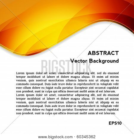 Frame for text with orange Abstract Background