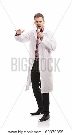 Doctor man with stethoscope