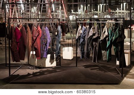 Long Pants On Display At Mipap Trade Show In Milan, Italy