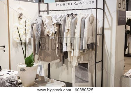 Dresses On Display At Mipap Trade Show In Milan, Italy
