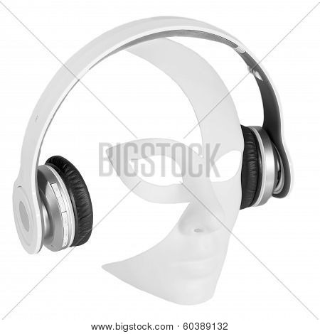 Headphones Player Carnival Mask
