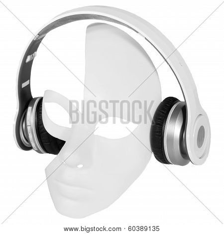 Headphones Player Carnival Mask