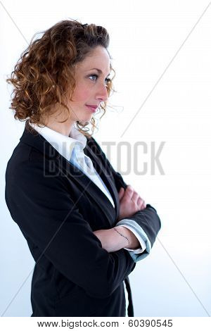 isolated portrait of a beautyful young executive women