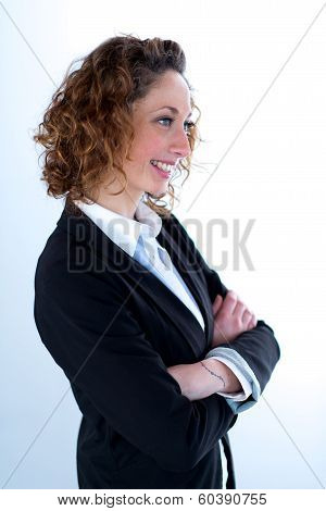 isolated portrait of a beautyful young executive women