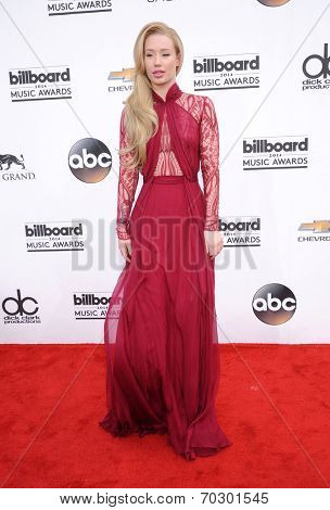 LAS VEGAS - MAY 18:  Iggy Azalea arrives to the Billboard Music Awards 2014  on May 18, 2014 in Las Vegas, NV.                
