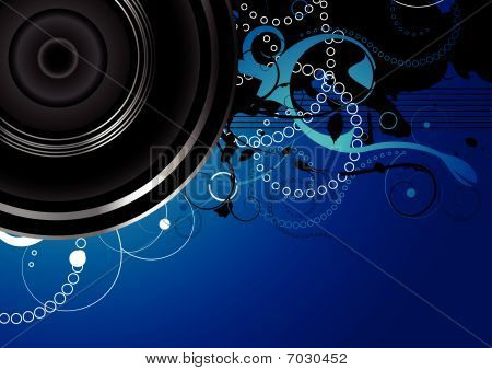 Redigerbare vektor Audio baggrund