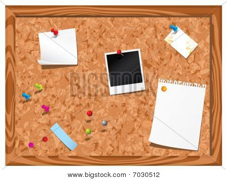 Corkboard s šablony