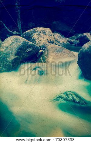 Grunge Waterfall Background