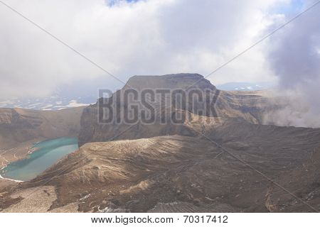 Volcano crater