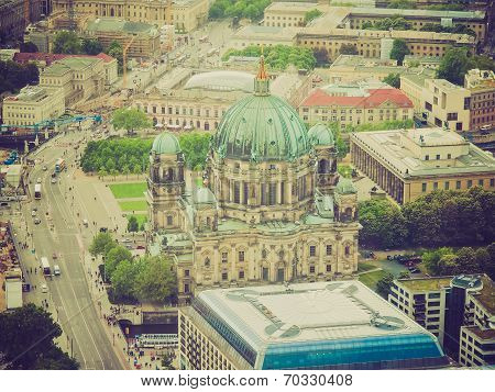 Retro Look Berlin Aerial View