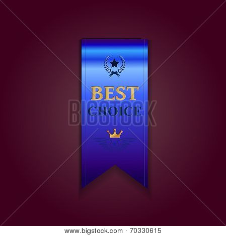 Blue ribbon best choice whith golden award
