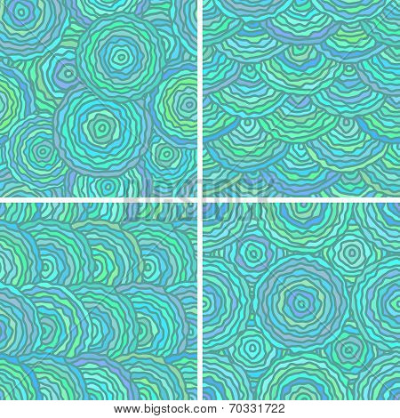 Vector seamless patterns set