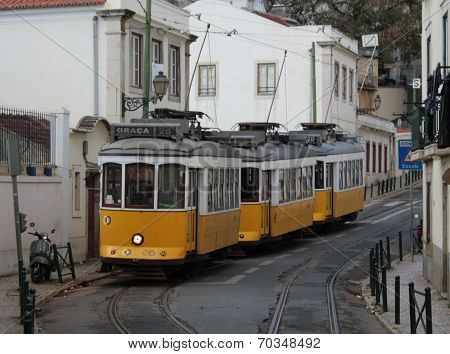 Queuing trams
