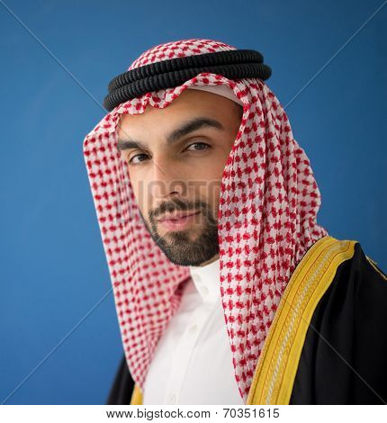 Arabic young sheikh posing
