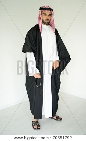 Arabic young sheikh posing