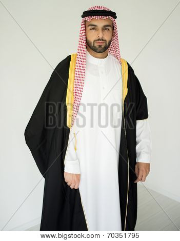 Arabic young sheikh posing