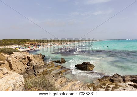 Es Trenc beach in Mallorca, Balearic Islands, Spain