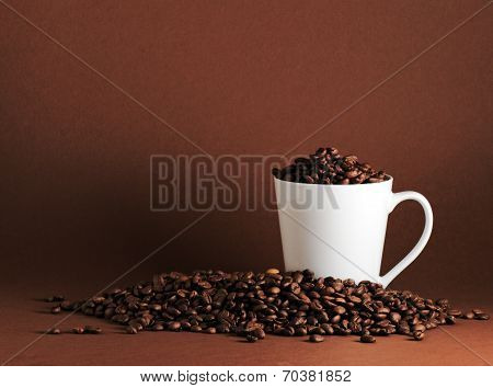 Coffee Beans And Mug Landscape