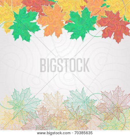 Maple leaf silhouette background