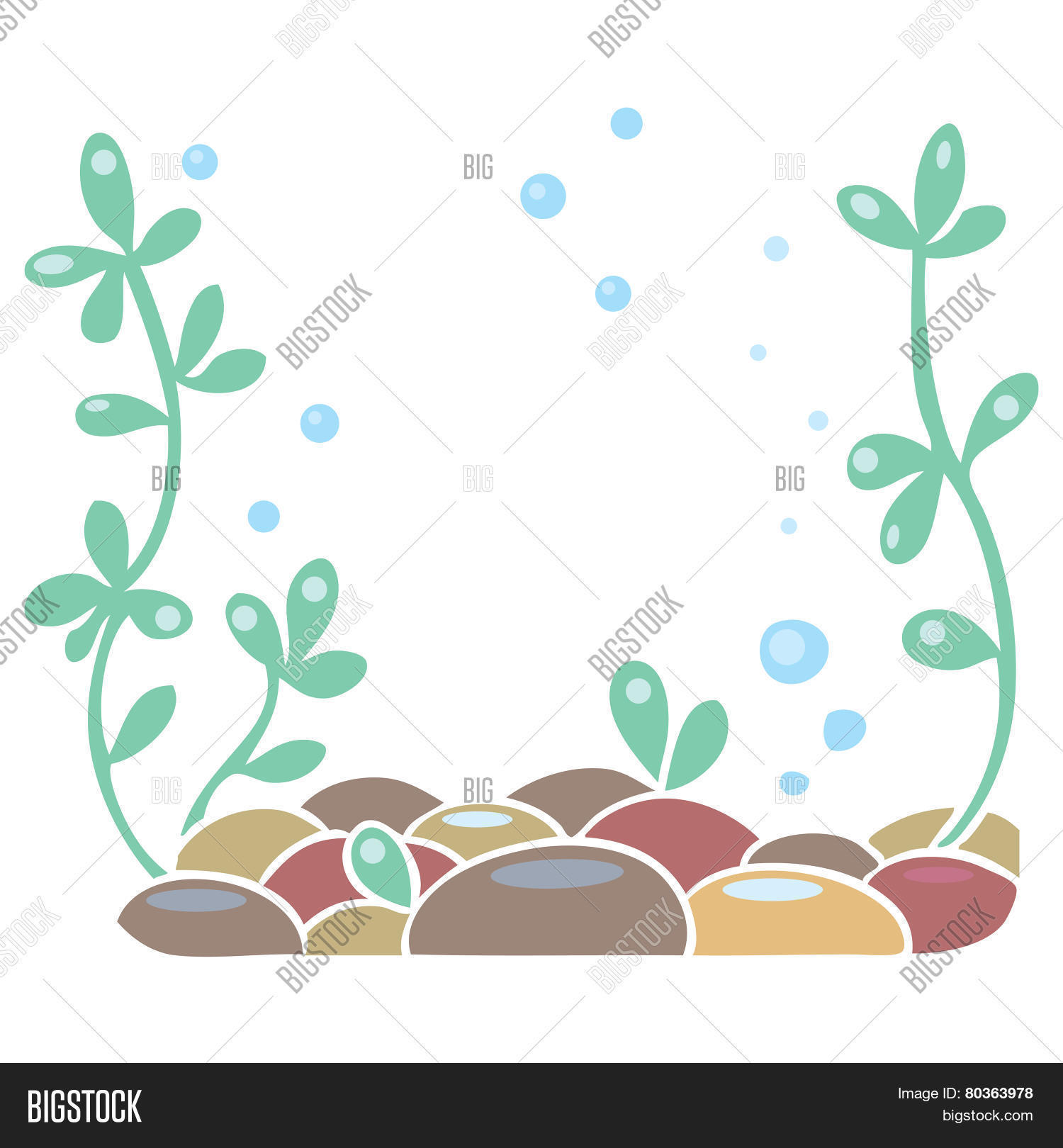 Aquarium Ocean Floor Vector Photo Free Trial Stock Aquarium Or Ocean Floor