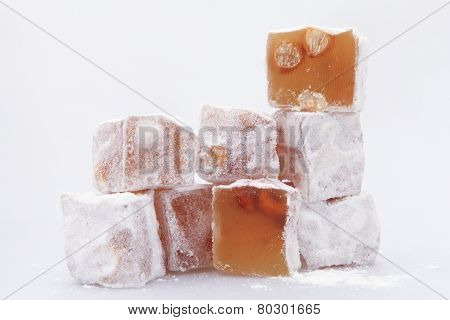 Traditional Turkish dessert, Turkish delight - Rahat Lokum