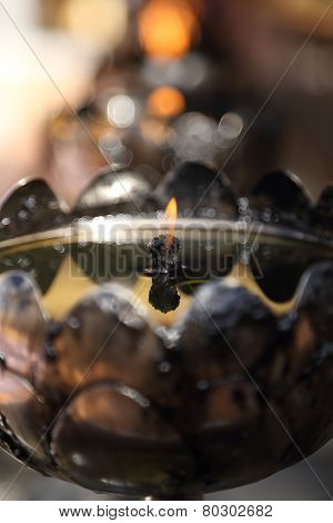 Oil Lamp Arranged In Patterns