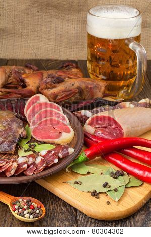 Dried Meat Still Life
