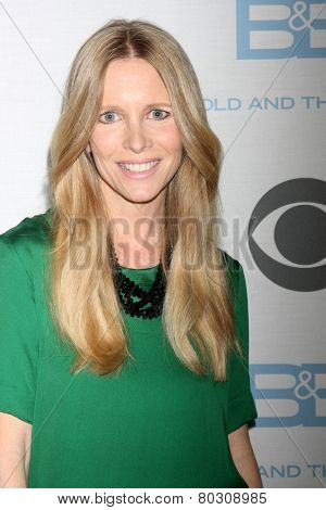LOS ANGELES - JAN 14:  Lauralee Bell as the  Bold and Beautiful Celebrates 7000th Show at a CBS Television City on January 14, 2015 in Los Angeles, CA
