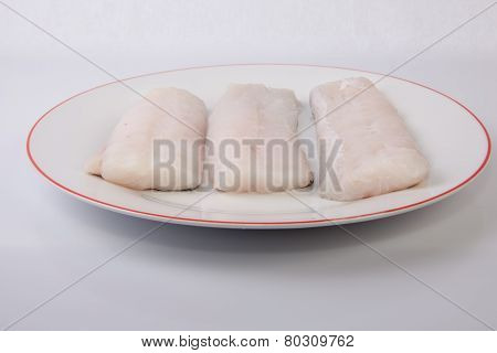 Hake Steaks On Plate