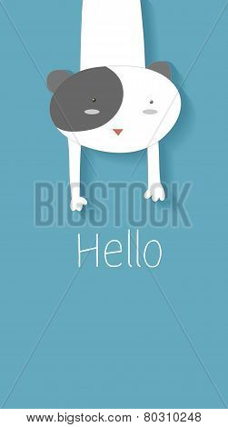 Dog says Hello  / Banner