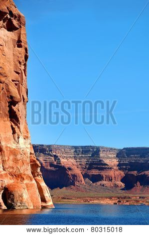 Cliff View Of Lake Powell