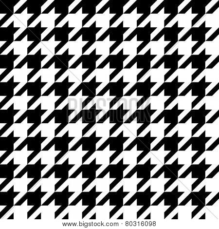Houndstooth pattern, seamless vector.