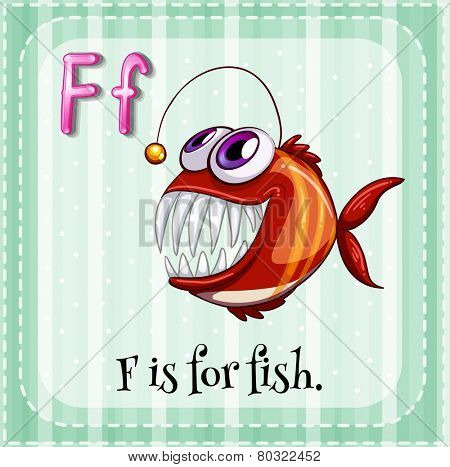 A letter F for fish
