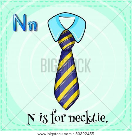 A letter N for necktie