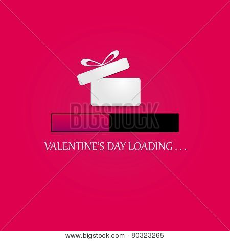 Valentine's Day Loading. Progress Bar Design.