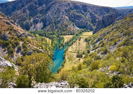 Wild Landscape Of Zrmanja And Krupa Rivers Canyon