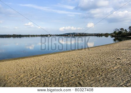 Beautiful Beach At Altmuehl Lake
